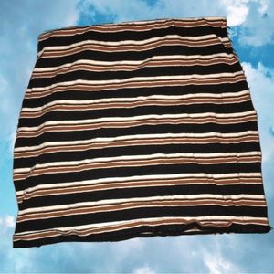 Striped Mini Skirt